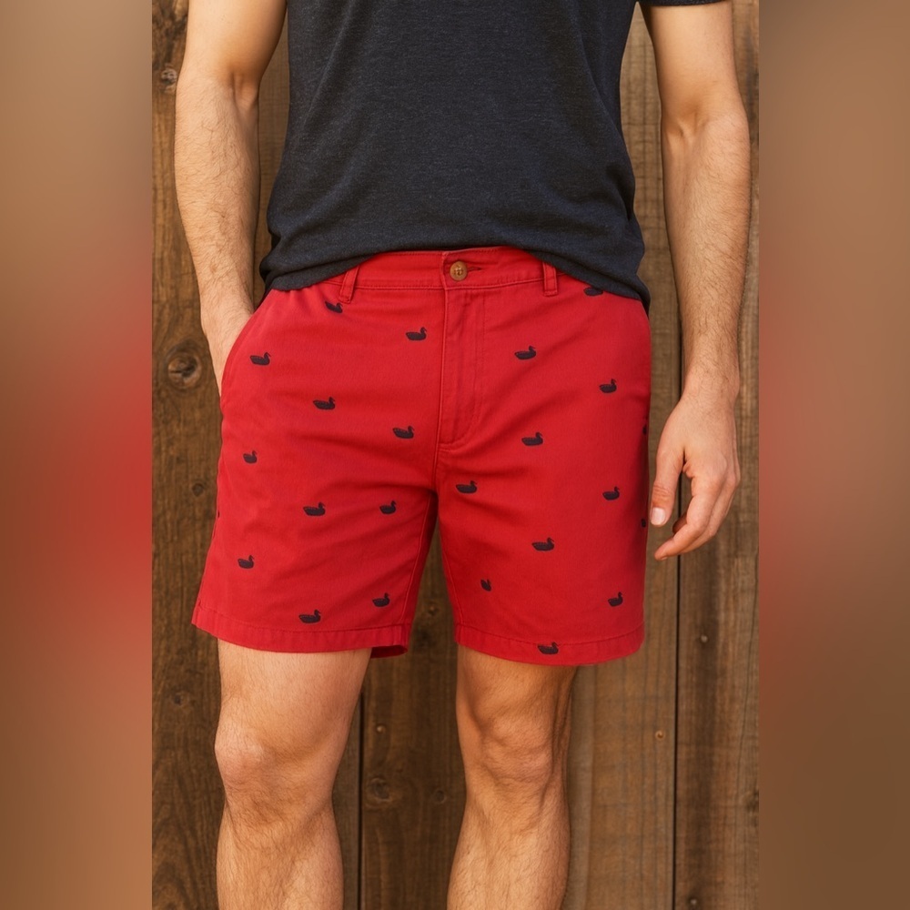 Southern Marsh Regatta Short with Printed Ducks - 6in. Flat NWT in bag
